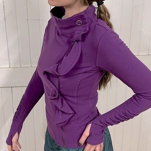 Karma ruffle athleisure jacket